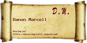 Danon Marcell névjegykártya
